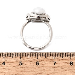 Einstellbare messing micro pave zirkonia fingerringe&nbsp;CU-CBABA66-02P