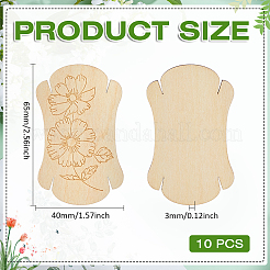 10 bobina de madera&nbsp;DIY-BC0014-74A