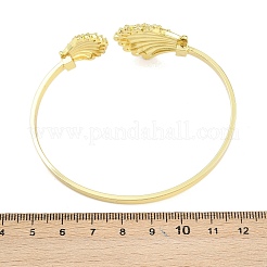 Браслеты-манжеты из латуни с морскими организмами для женщин BJEW-D368-03H-G