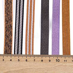 18 Stück 6 Stile Halloween Polyester & Polycotton Bänder Sets&nbsp;SRIB-A015-03B-01