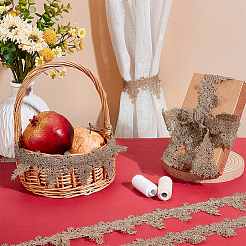 10 ярд золотистой металлической кружевной отделки&nbsp;OCOR-OC0001-20