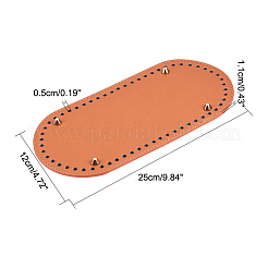 Pu-leder oval langer boden für strickbeutel&nbsp;FIND-WH0032-01B