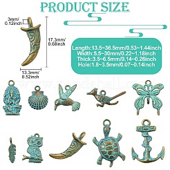 50шт 10 стиля подвески из сплава в тибетском стиле FIND-CJ0004-28