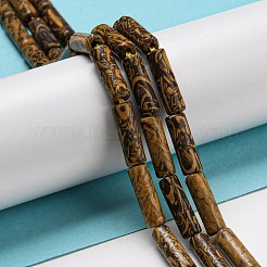 Натуральная яшма из кожи слона/камень Мириам/нити каллиграфических бусин G-G006-A04-01