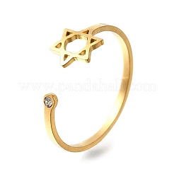 Кольца-манжеты из нержавеющей стали 304 с микропаве из кубического циркония&nbsp;LS-RJEW-S628-02G