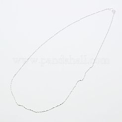 Anlaufgeschützte rhodinierte 925 Sterling Silber Halsketten&nbsp;STER-E008-2A
