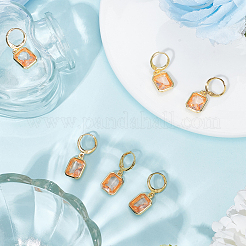3 пара латунных сережек с люверсами EJEW-BBC0001-61E