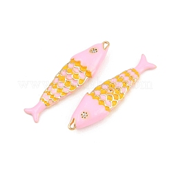 Pendentifs d'émail en laiton &nbsp;KK-CBA6818-03G-03