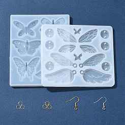 2 шт. 2 вида силиконовых форм для украшения в виде бабочек своими руками DIY-FS0010-05