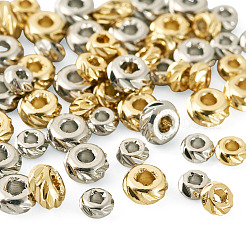 60 Stück 4 Stile Säulen-Messingperlen&nbsp;KK-TA0009-07
