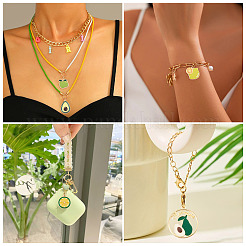 40шт 10 стиля подвески из сплава с эмалью&nbsp;ENAM-TA0003-06