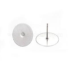 Фурнитура для сережек-гвоздиков из нержавеющей стали марки 304 STAS-D448-088P-14mm