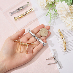 6шт. 2-х цветный железный зажим для галстука FIND-CA0009-89