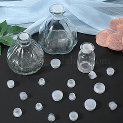 50 шт. 5-х видов пластиковых пробок для бутылок AJEW-GF0007-50