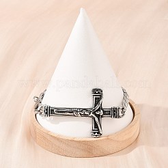 Браслеты из кубинской цепочки из нержавеющей стали 304 BJEW-D379-05ASP