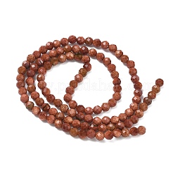 Синтетические голдстоуновские бисер пряди&nbsp;G-C263-A01-3mm