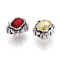 Сплавочные овальные бусины тибетского стиля  TIBE-N013-31AS