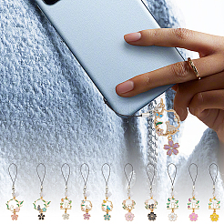 10 шт. сплав эмали мобильные ремни&nbsp;HJEW-OC00066