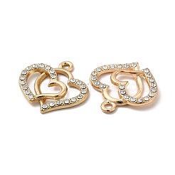 Сплава кристалла горный хрусталь подвески PALLOY-B009-38G