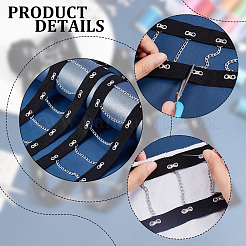 2 ярд стальной заклепанной ленты с крючками и петлями и железной цепью&nbsp;FIND-BC0004-51