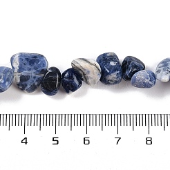 Природные содалит бисер пряди самородки G-B125-A18-01