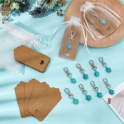 30 шт. синтетическая бирюзовая черепаха подвеска украшения&nbsp;HJEW-MA00016