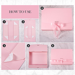 Прямоугольные складные бумажные подарочные коробки для хранения AJEW-TAC0035-07C