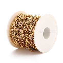 Catene a maglie cubane in acciaio inossidabile 304 con placcatura sotto vuoto in PVD&nbsp;CHS-K016-03B-G