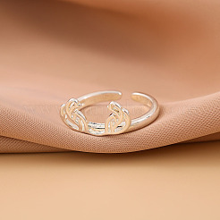 Offene Manschettenringe aus Messing für Damen&nbsp;WG9A7A9-01