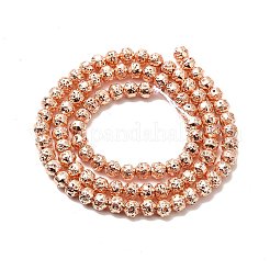 Гальванические бусины из натуральной лавы&nbsp;G-G984-08RG