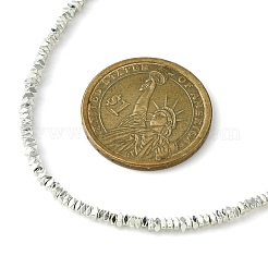 Ожерелье из квадратных бусин из синтетического гематита с застежками из нержавеющей стали 304 NJEW-JN04410-02