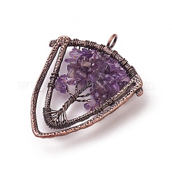 Natürliche Amethyst Chip große Anhänger&nbsp;G-F650-B04