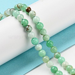 Натуральные хризопразные бисерные пряди&nbsp;G-P503-6MM-03