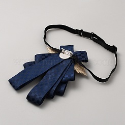 Галстук из полиэстера с бантом&nbsp;AJEW-WH20008-06B