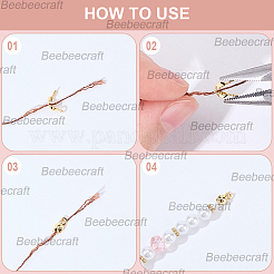 300 шт. 3 стиля латунных бусин KK-BBC0015-71