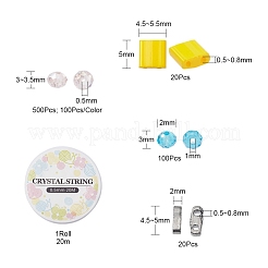 Набор для изготовления браслета из стеклянных бусин своими руками&nbsp;DIY-YW0004-46