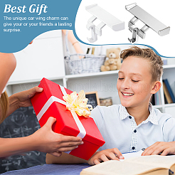 2 пара 2-х цветных пластиковых украшений для обуви FIND-GA0003-85