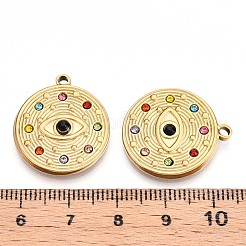 Подвески из нержавеющей стали 304 со стразами STAS-T064-49