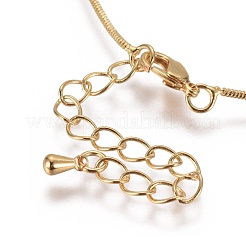 Fabricación de collares de cadena de serpiente redonda de latón&nbsp;MAK-L025-02G