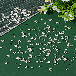 360 шт. 12 вида латунных и железных бусин-обжимок&nbsp;FIND-LP0001-04