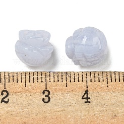 Резные бусины из натурального синего агата&nbsp;G-NH0001-10A