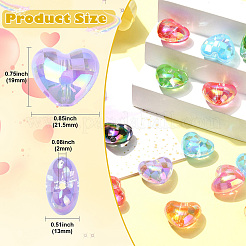 Uv акриловые покрытия бусины OACR-CJC0009-07