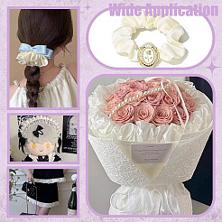 9 ярд шифоновой кружевной ленты с морщинами OCOR-NB0002-39B