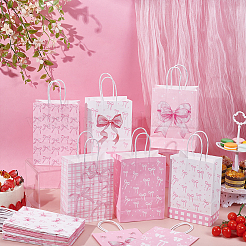 24 шт. 8 подарочных бумажных пакета с бантом&nbsp;CARB-UN0001-01