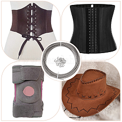 5м спиральный корсет из нержавеющей стали 201 с косточками DIY-GF0009-19B