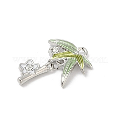 Подвески из сплава эмали и стразов с покрытием стойки PALLOY-R151-33P