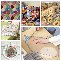 Набор акриловых линеек для выстегивания подсолнухов DIY-WH0343-97