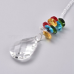 Cristalli k9 pendenti in vetro lampadario acchiappasole prismi&nbsp;AJEW-WH0021-36A