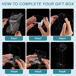 Transparente Kunststoff-PVC-Box Geschenkverpackung&nbsp;LS-CON-WH0099-31B