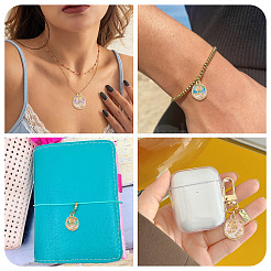 50pcs 5 pendentifs en alliage de couleurs&nbsp;ENAM-TA0003-93G